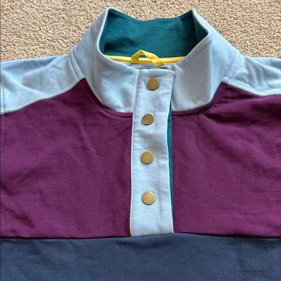 XL EUC Woolx Charlie Navy/Winter Bloom Sweatshirt - Picture 7 of 9